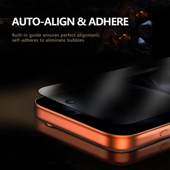 Juego de 2 protectores de pantalla de vidrio templado LeReach CF Series Full Screen Version HD Privacy Phone, For iPhone 17 Pro, For iPhone 16 Pro Max, For iPhone 15 Pro Max, For iPhone 15 Pro