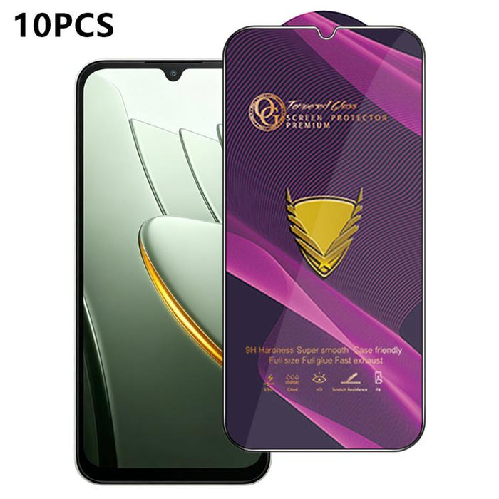 10 láminas de vidrio templado HD antiestáticas de alta alúmina con arco grande OG Purple, impresas mediante serigrafía., For Redmi K90 Max, For Xiaomi Poco C81x 4G, For Xiaomi Poco C81 Pro 4G, For Redmi R70m, For Redmi R70, For Xiaomi Poco C85x 5G     ...