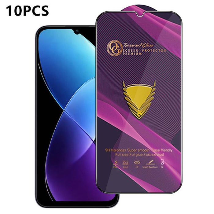 10 láminas de vidrio templado HD antiestáticas de alta alúmina con arco grande OG Purple, impresas mediante serigrafía., For Redmi K90 Max, For Xiaomi Poco C81x 4G, For Xiaomi Poco C81 Pro 4G, For Redmi R70m, For Redmi R70, For Xiaomi Poco C85x 5G     ...