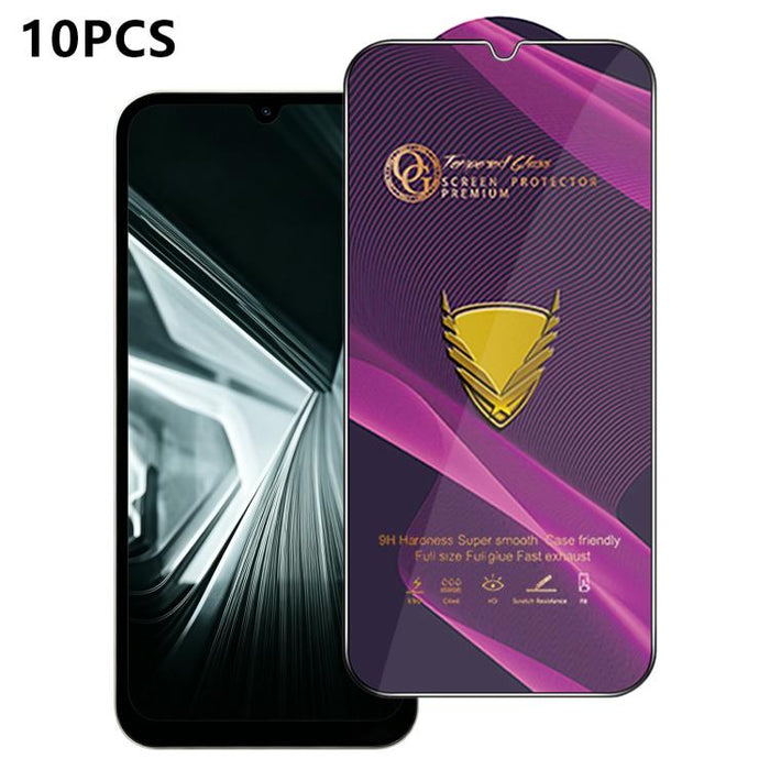 10 láminas de vidrio templado HD antiestáticas de alta alúmina con arco grande OG Purple, impresas mediante serigrafía., For Redmi K90 Max, For Xiaomi Poco C81x 4G, For Xiaomi Poco C81 Pro 4G, For Redmi R70m, For Redmi R70, For Xiaomi Poco C85x 5G     ...