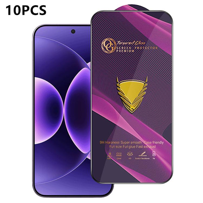 10 láminas de vidrio templado HD antiestáticas de alta alúmina con arco grande OG Purple, impresas mediante serigrafía., For Redmi K90 Max, For Xiaomi Poco C81x 4G, For Xiaomi Poco C81 Pro 4G, For Redmi R70m, For Redmi R70, For Xiaomi Poco C85x 5G     ...