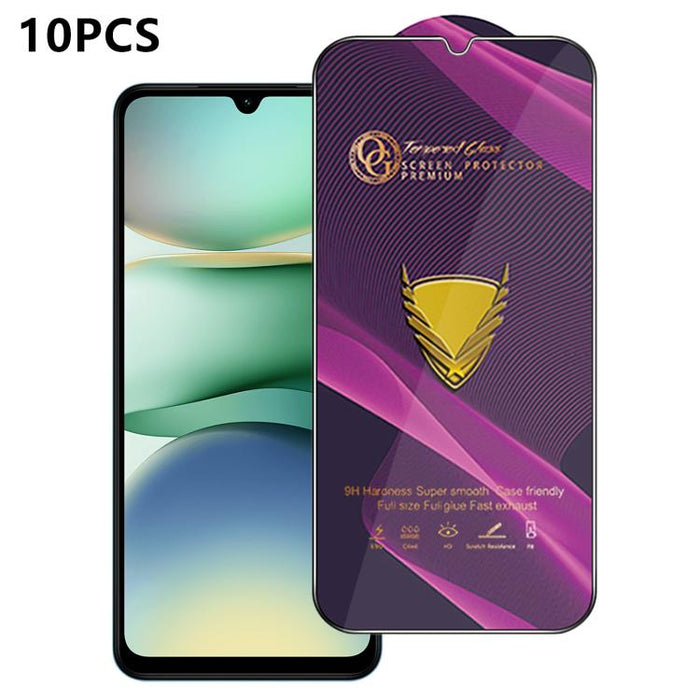 10 láminas de vidrio templado HD antiestáticas de alta alúmina con arco grande OG Purple, impresas mediante serigrafía., For Redmi K90 Max, For Xiaomi Poco C81x 4G, For Xiaomi Poco C81 Pro 4G, For Redmi R70m, For Redmi R70, For Xiaomi Poco C85x 5G     ...