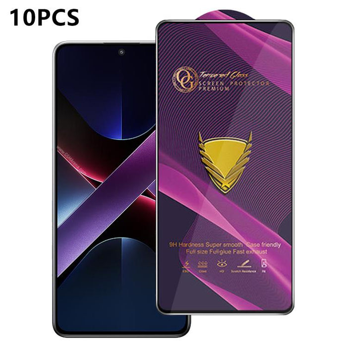 10 láminas de vidrio templado HD antiestáticas de alta alúmina con arco grande OG Purple, impresas mediante serigrafía., For Redmi K90 Max, For Xiaomi Poco C81x 4G, For Xiaomi Poco C81 Pro 4G, For Redmi R70m, For Redmi R70, For Xiaomi Poco C85x 5G     ...