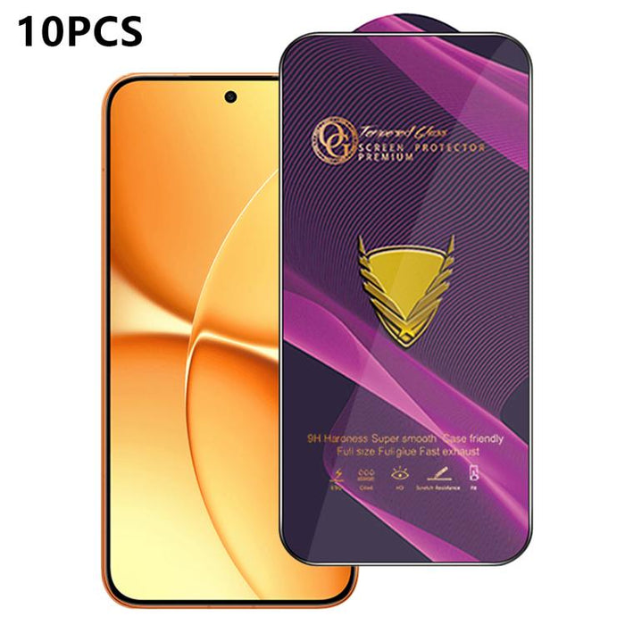 10 láminas de vidrio templado HD antiestáticas de alta alúmina con arco grande OG Purple, impresas mediante serigrafía., For Redmi K90 Max, For Xiaomi Poco C81x 4G, For Xiaomi Poco C81 Pro 4G, For Redmi R70m, For Redmi R70, For Xiaomi Poco C85x 5G     ...