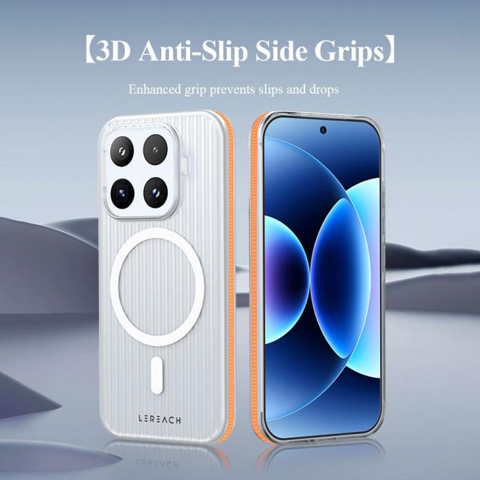 Funda magnética antideslizante de doble cara para teléfono LeReach TOC Icicle Series Ice Mist, For Xiaomi 17T Pro 5G, For Xiaomi 17T 5G