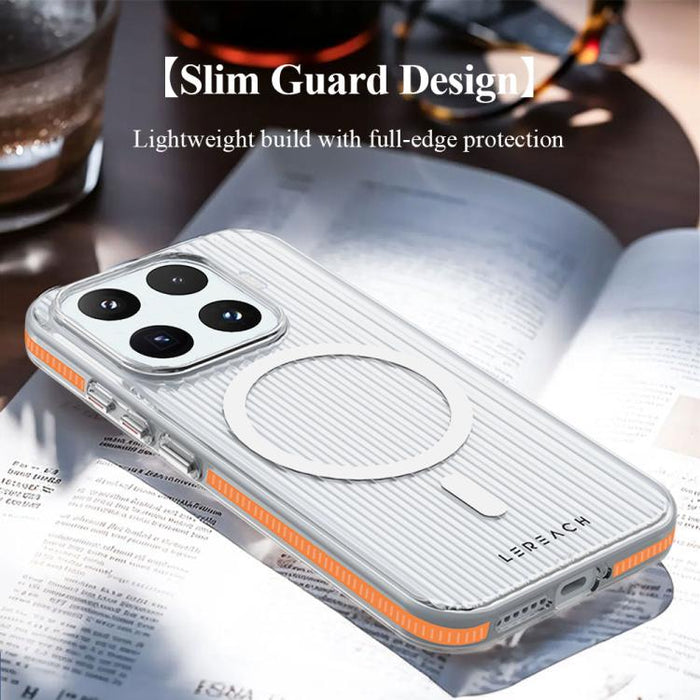 Funda magnética antideslizante de doble cara para teléfono LeReach TOC Icicle Series Ice Mist, For Xiaomi 17T Pro 5G, For Xiaomi 17T 5G