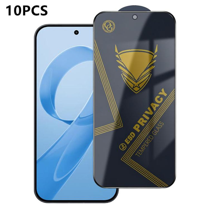 10 láminas de vidrio templado antiestático con impresión serigráfica de alto contenido de aluminio OG Golden Armor para privacidad, For Redmi K90 Max, For Xiaomi Poco C81x 4G, For Xiaomi Poco C81 Pro 4G, For Redmi R70m, For Redmi R70                   ...