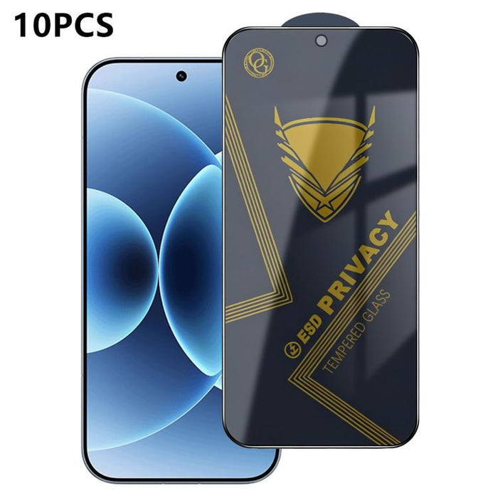 10 láminas de vidrio templado antiestático con impresión serigráfica de alto contenido de aluminio OG Golden Armor para privacidad, For Redmi K90 Max, For Xiaomi Poco C81x 4G, For Xiaomi Poco C81 Pro 4G, For Redmi R70m, For Redmi R70                   ...