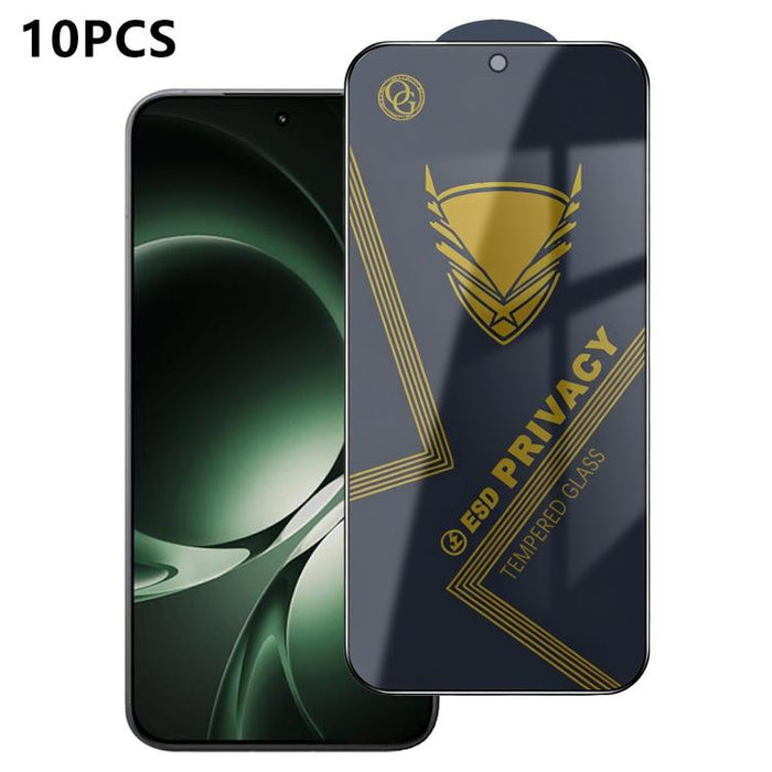 10 láminas de vidrio templado antiestático con impresión serigráfica de alto contenido de aluminio OG Golden Armor para privacidad, For Redmi K90 Max, For Xiaomi Poco C81x 4G, For Xiaomi Poco C81 Pro 4G, For Redmi R70m, For Redmi R70                   ...
