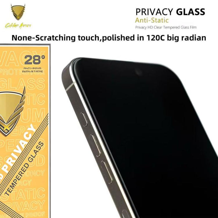 10 láminas de vidrio templado antiestático con impresión serigráfica de alto contenido de aluminio OG Golden Armor para privacidad, For Redmi K90 Max, For Xiaomi Poco C81x 4G, For Xiaomi Poco C81 Pro 4G, For Redmi R70m, For Redmi R70                   ...