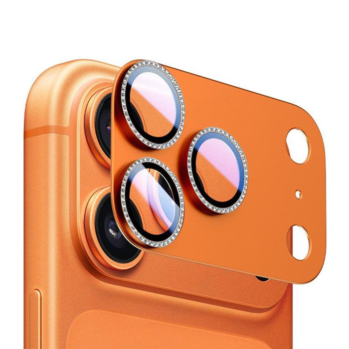 Película de lente de metal perforada de una sola fila integrada con armadura mate Kalebol AR+AF, For iPhone 17 Pro Max, For iPhone 17 Pro