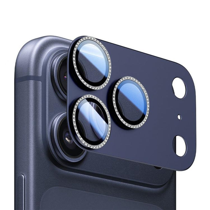 Película de lente de metal perforada de una sola fila integrada con armadura mate Kalebol AR+AF, For iPhone 17 Pro Max, For iPhone 17 Pro