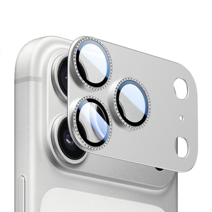 Película de lente de metal perforada de una sola fila integrada con armadura mate Kalebol AR+AF, For iPhone 17 Pro Max, For iPhone 17 Pro