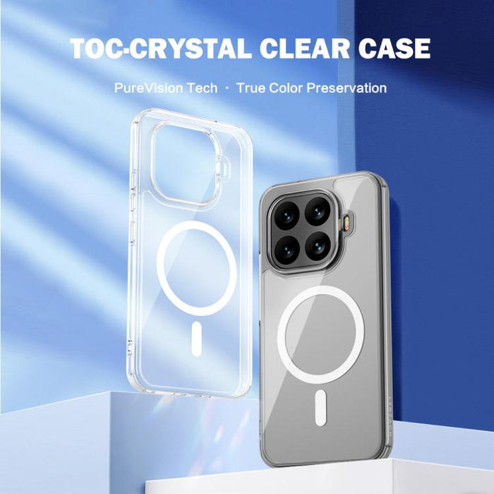 Funda magnética 3 en 1 para teléfono con protector de lente y protector de pantalla de vidrio templado para mayor privacidad., For Xiaomi 17T Pro 5G, For Xiaomi 17T 5G