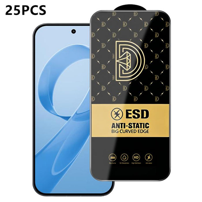 25 láminas de vidrio templado HD antiestáticas con serigrafía Royal Diamond, For Redmi K90 Max, For Xiaomi Poco C81x 4G, For Xiaomi Poco C81 Pro 4G, For Redmi R70m, For Redmi R70, For Xiaomi Poco C85x 5G, For Redmi 15a 5G, For Redmi A7 Pro 4G 171mm    ...