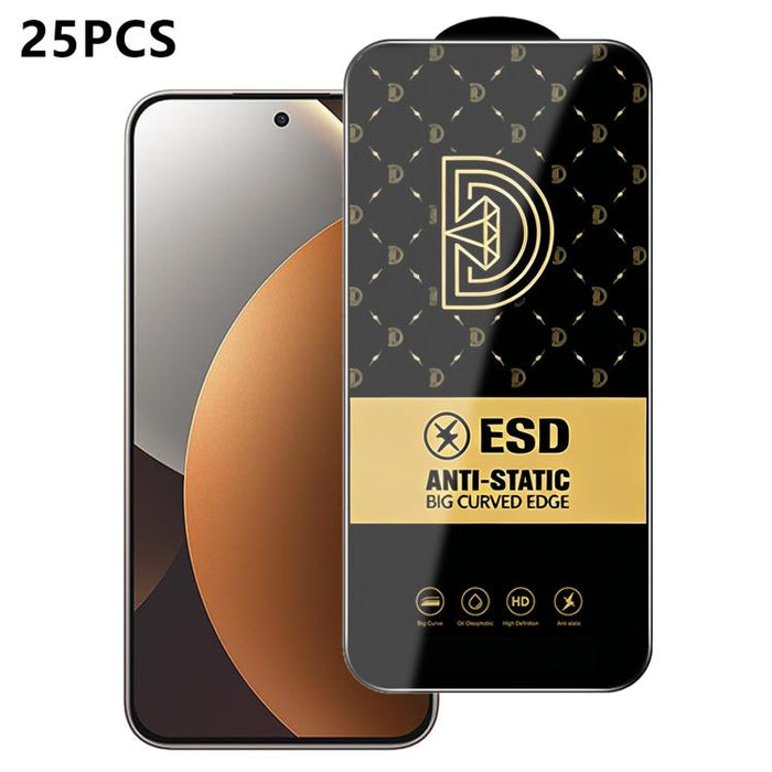 25 láminas de vidrio templado HD antiestáticas con serigrafía Royal Diamond, For Redmi K90 Max, For Xiaomi Poco C81x 4G, For Xiaomi Poco C81 Pro 4G, For Redmi R70m, For Redmi R70, For Xiaomi Poco C85x 5G, For Redmi 15a 5G, For Redmi A7 Pro 4G 171mm    ...