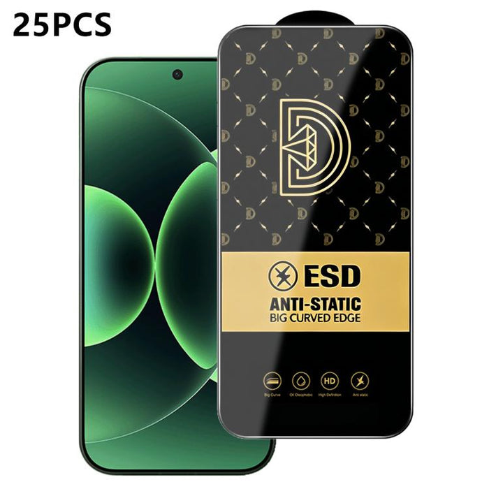 25 láminas de vidrio templado HD antiestáticas con serigrafía Royal Diamond, For Redmi K90 Max, For Xiaomi Poco C81x 4G, For Xiaomi Poco C81 Pro 4G, For Redmi R70m, For Redmi R70, For Xiaomi Poco C85x 5G, For Redmi 15a 5G, For Redmi A7 Pro 4G 171mm    ...
