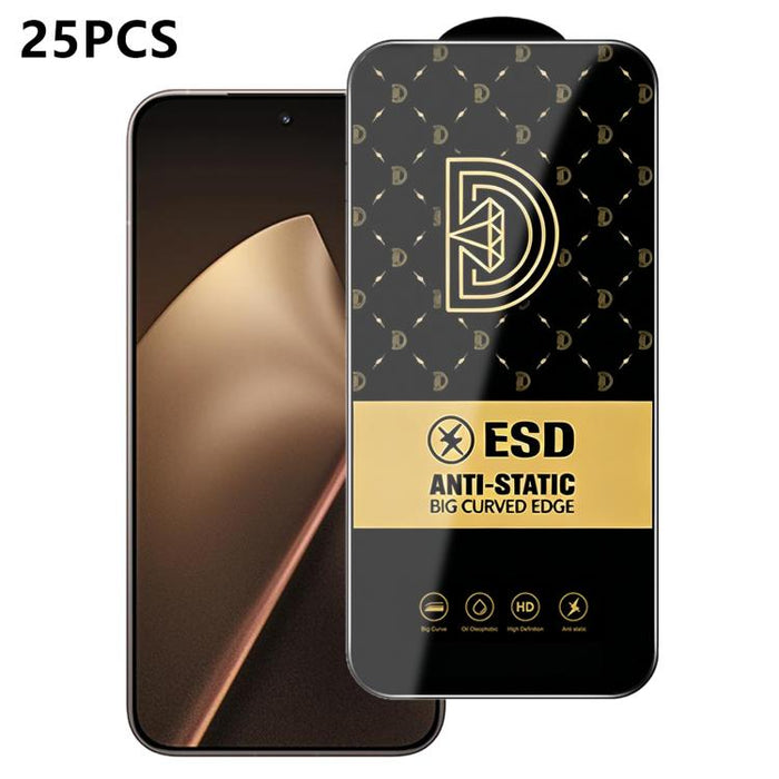 25 láminas de vidrio templado HD antiestáticas con serigrafía Royal Diamond, For Redmi K90 Max, For Xiaomi Poco C81x 4G, For Xiaomi Poco C81 Pro 4G, For Redmi R70m, For Redmi R70, For Xiaomi Poco C85x 5G, For Redmi 15a 5G, For Redmi A7 Pro 4G 171mm    ...