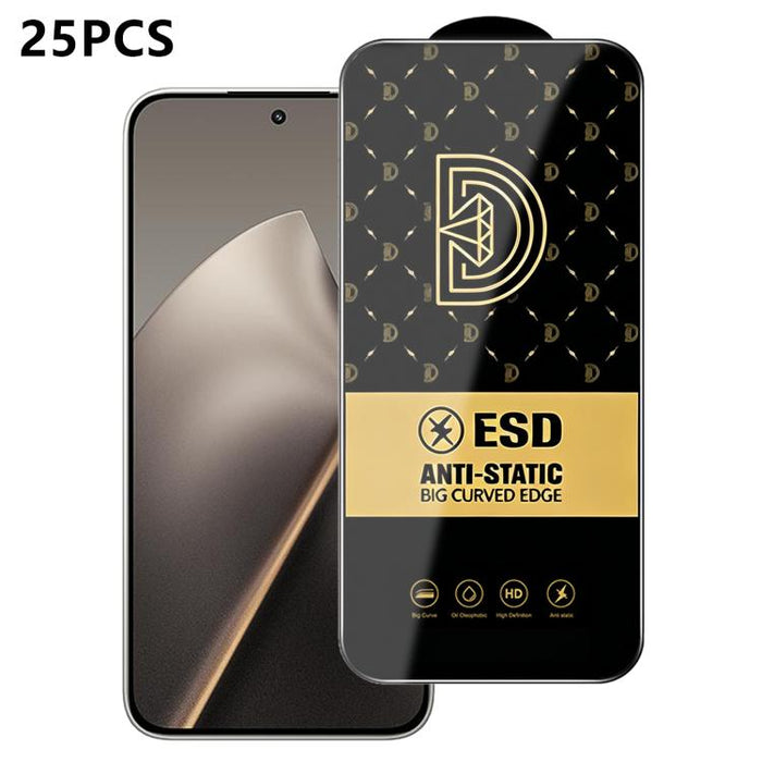 25 láminas de vidrio templado HD antiestáticas con serigrafía Royal Diamond, For Redmi K90 Max, For Xiaomi Poco C81x 4G, For Xiaomi Poco C81 Pro 4G, For Redmi R70m, For Redmi R70, For Xiaomi Poco C85x 5G, For Redmi 15a 5G, For Redmi A7 Pro 4G 171mm    ...