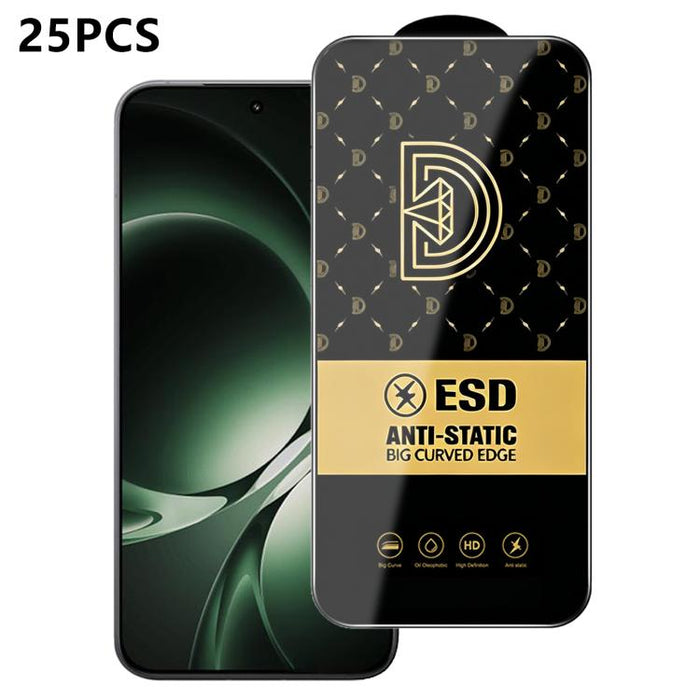 25 láminas de vidrio templado HD antiestáticas con serigrafía Royal Diamond, For Redmi K90 Max, For Xiaomi Poco C81x 4G, For Xiaomi Poco C81 Pro 4G, For Redmi R70m, For Redmi R70, For Xiaomi Poco C85x 5G, For Redmi 15a 5G, For Redmi A7 Pro 4G 171mm    ...