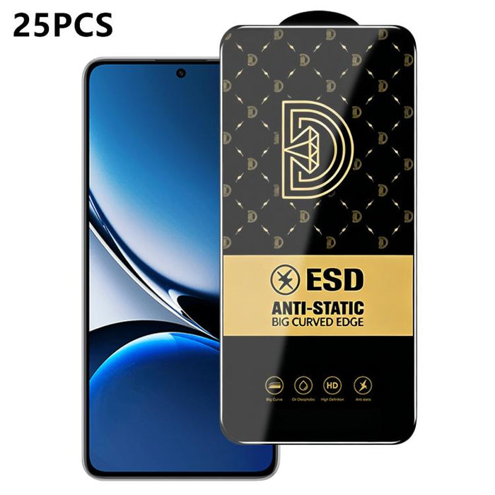 25 láminas de vidrio templado HD antiestáticas con serigrafía Royal Diamond, For Redmi K90 Max, For Xiaomi Poco C81x 4G, For Xiaomi Poco C81 Pro 4G, For Redmi R70m, For Redmi R70, For Xiaomi Poco C85x 5G, For Redmi 15a 5G, For Redmi A7 Pro 4G 171mm    ...