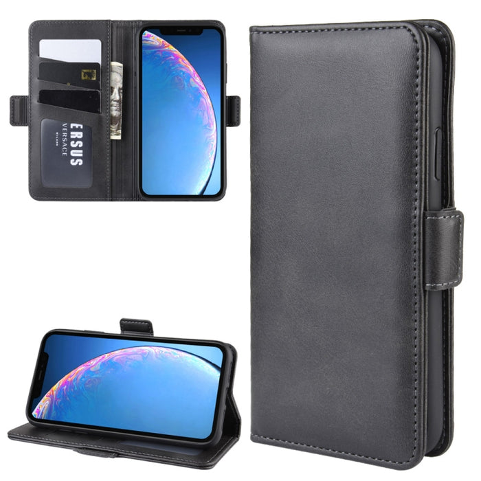 Estuche de cuero para teléfono celular con soporte de billetera para iPhone XIR (2019), con billetera y soporte y ranuras para tarjetas, For iPhone 11