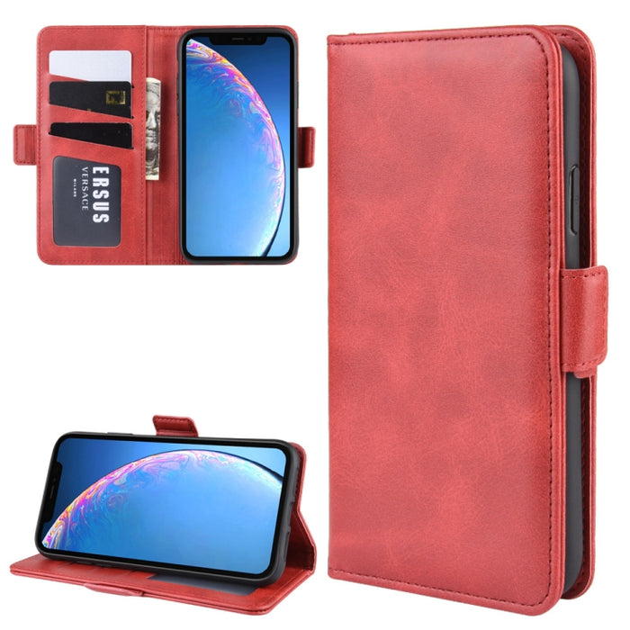 Estuche de cuero para teléfono celular con soporte de billetera para iPhone XIR (2019), con billetera y soporte y ranuras para tarjetas, For iPhone 11