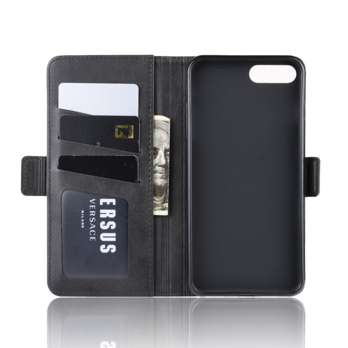 Estuche de cuero para teléfono celular con soporte de billetera para iPhone 8 Plus / 7 Plus, con billetera y soporte y ranuras para tarjetas, For iPhone 8 Plus