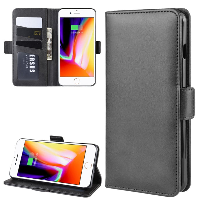 Estuche de cuero para teléfono celular con soporte de billetera para iPhone 8 Plus / 7 Plus, con billetera y soporte y ranuras para tarjetas, For iPhone 8 Plus