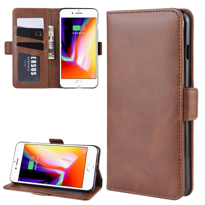 Estuche de cuero para teléfono celular con soporte de billetera para iPhone 8 Plus / 7 Plus, con billetera y soporte y ranuras para tarjetas, For iPhone 8 Plus