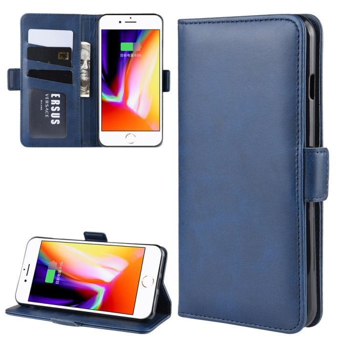 Estuche de cuero para teléfono celular con soporte de billetera para iPhone 8 Plus / 7 Plus, con billetera y soporte y ranuras para tarjetas, For iPhone 8 Plus