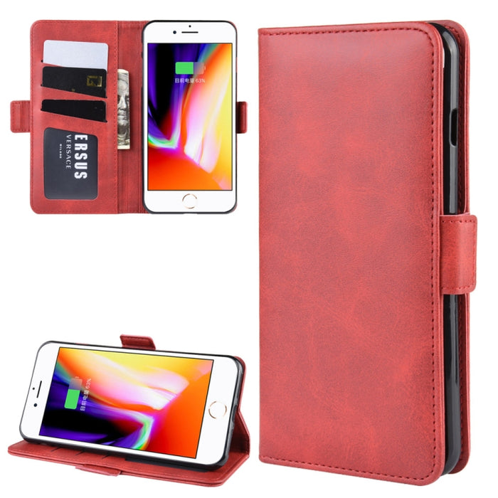Estuche de cuero para teléfono celular con soporte de billetera para iPhone 8 Plus / 7 Plus, con billetera y soporte y ranuras para tarjetas, For iPhone 8 Plus