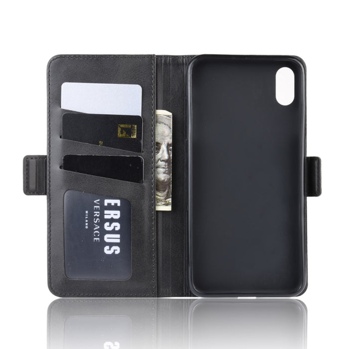 Estuche de cuero para teléfono celular con soporte de billetera para iPhone XS MAX, con billetera y soporte y ranuras para tarjetas, For iPhone XS Max