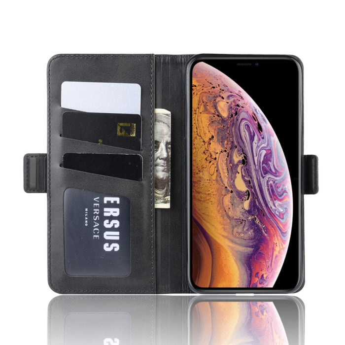Estuche de cuero para teléfono celular con soporte de billetera para iPhone XS MAX, con billetera y soporte y ranuras para tarjetas, For iPhone XS Max