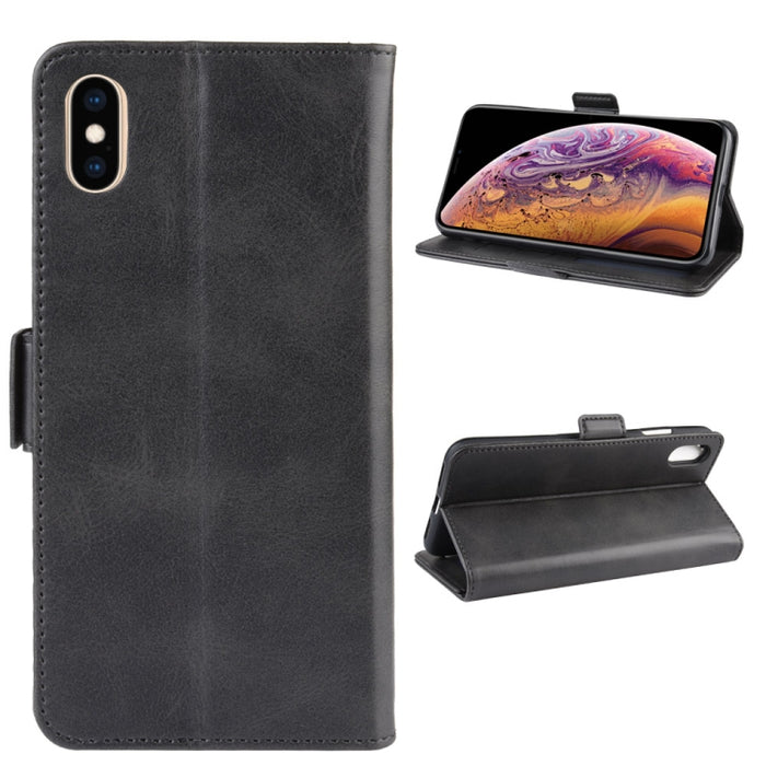 Estuche de cuero para teléfono celular con soporte de billetera para iPhone XS MAX, con billetera y soporte y ranuras para tarjetas, For iPhone XS Max