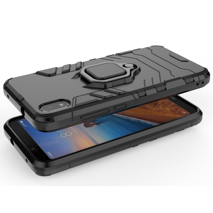 Funda protectora a prueba de golpes PC + TPU con soporte de anillo magnético para Xiaomi Redmi 7A