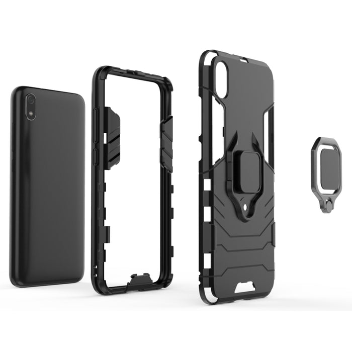 Funda protectora a prueba de golpes PC + TPU con soporte de anillo magnético para Xiaomi Redmi 7A