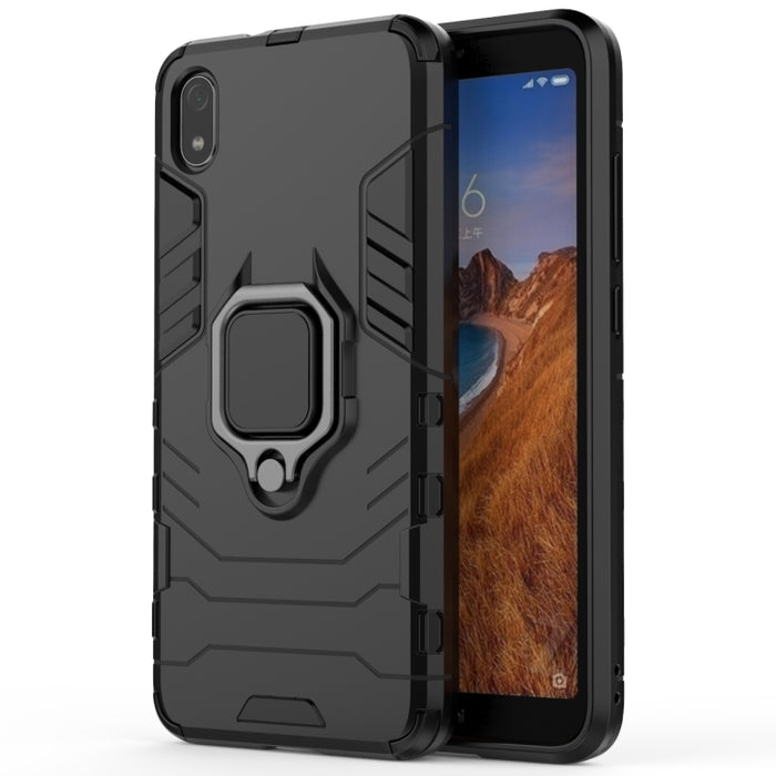 Funda protectora a prueba de golpes PC + TPU con soporte de anillo magnético para Xiaomi Redmi 7A