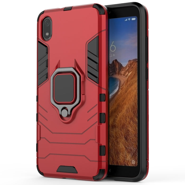 Funda protectora a prueba de golpes PC + TPU con soporte de anillo magnético para Xiaomi Redmi 7A
