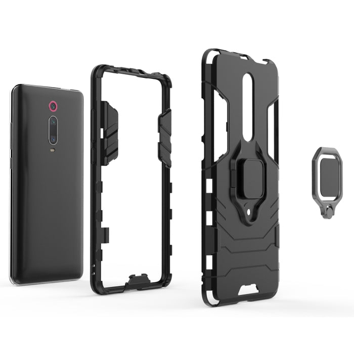 Funda protectora a prueba de golpes PC + TPU con soporte de anillo magnético para Xiaomi 9T / 9T Pro, For Xiaomi 9T
