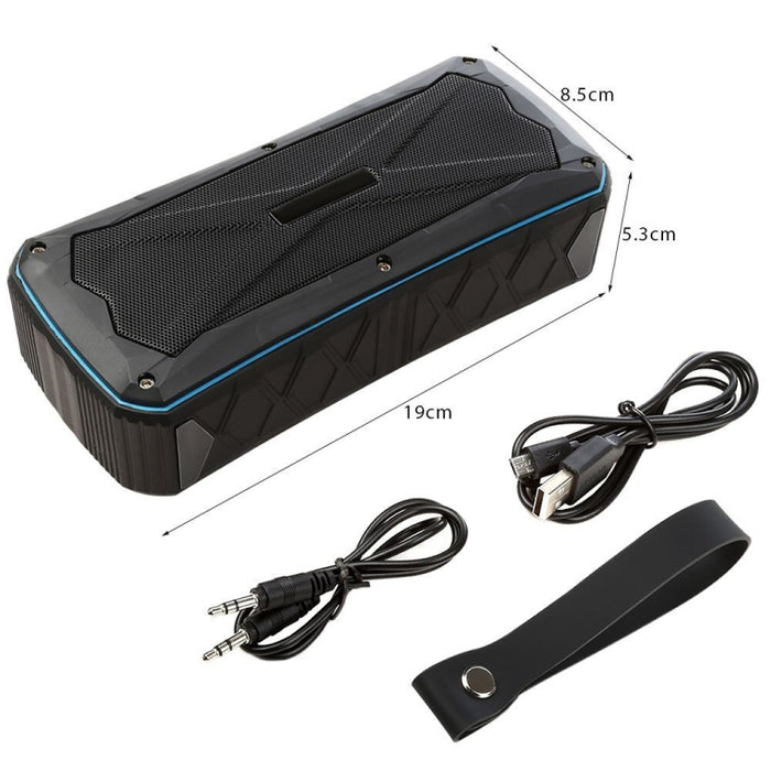 Altavoz portátil Bluetooth estéreo con Supergraves, inalámbricos, compatible con IP66, resistente al agua, carga de emergencia, manos libres, TF