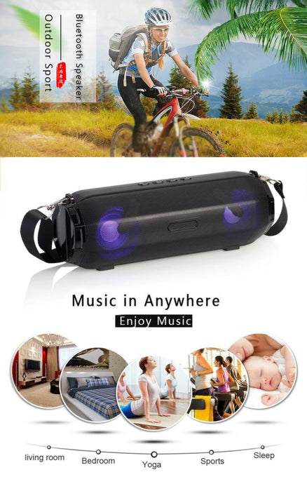 LZ33 LED Altavoz Bluetooth inalámbrico portátil Altavoz estéreo Altavoces de música para computadora con TF FM