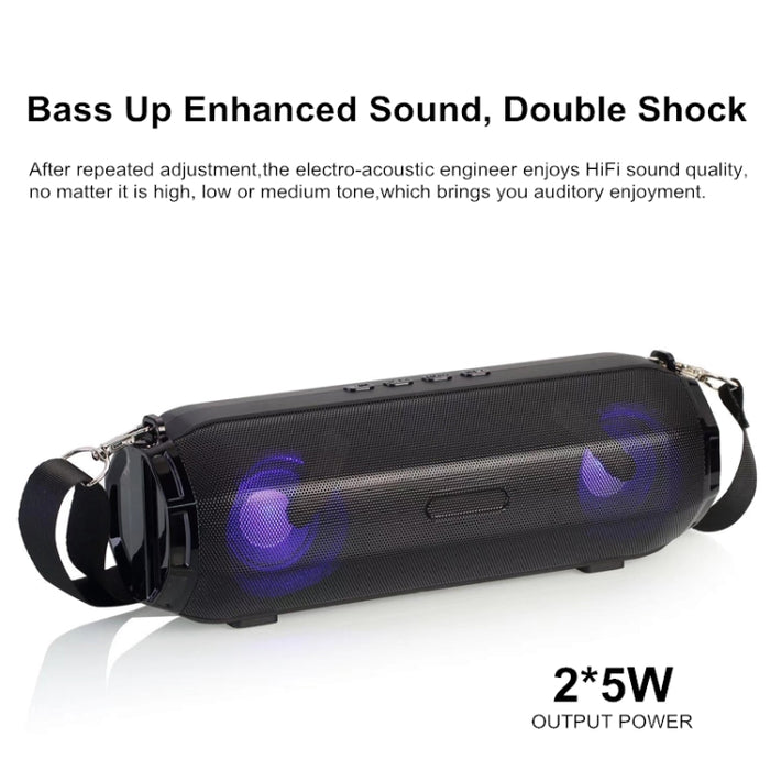 LZ33 LED Altavoz Bluetooth inalámbrico portátil Altavoz estéreo Altavoces de música para computadora con TF FM