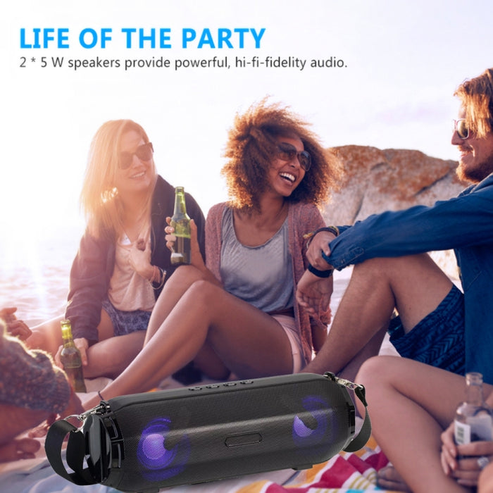 LZ33 LED Altavoz Bluetooth inalámbrico portátil Altavoz estéreo Altavoces de música para computadora con TF FM