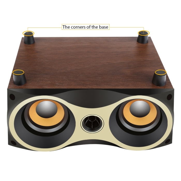 Altavoz inalámbrico de madera portátil, altavoz estéreo con Radio FM, altavoces Bluetooth de escritorio