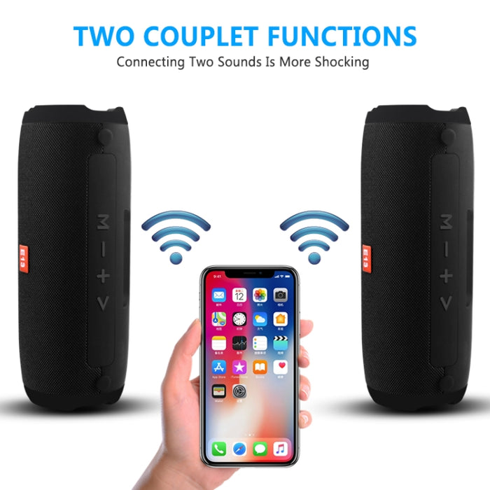 E13 Mini Altavoz Bluetooth Inalámbrico Portátil Altavoz Estéreo Radio Música Subwoofer Altavoces de Columna con TF FM, RED, BLUE, BLACK