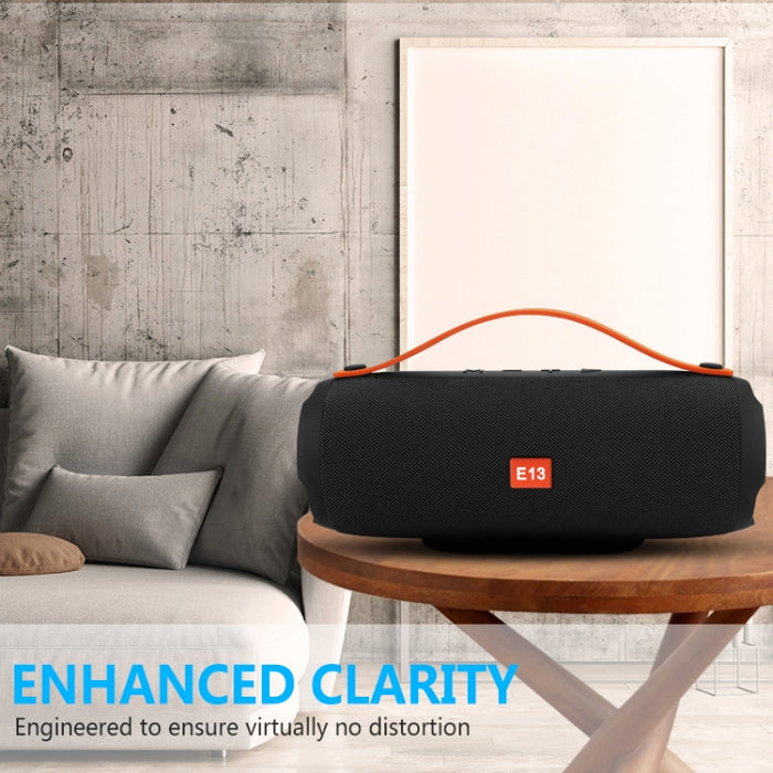 E13 Mini Altavoz Bluetooth Inalámbrico Portátil Altavoz Estéreo Radio Música Subwoofer Altavoces de Columna con TF FM, RED, BLUE, BLACK