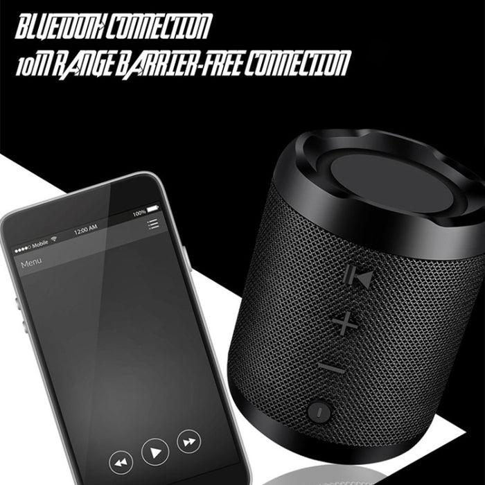 Altavoz portátil con Bluetooth, sistema de sonido portátil, sonido estéreo de 5W, altavoz envolvente impermeable para exteriores
