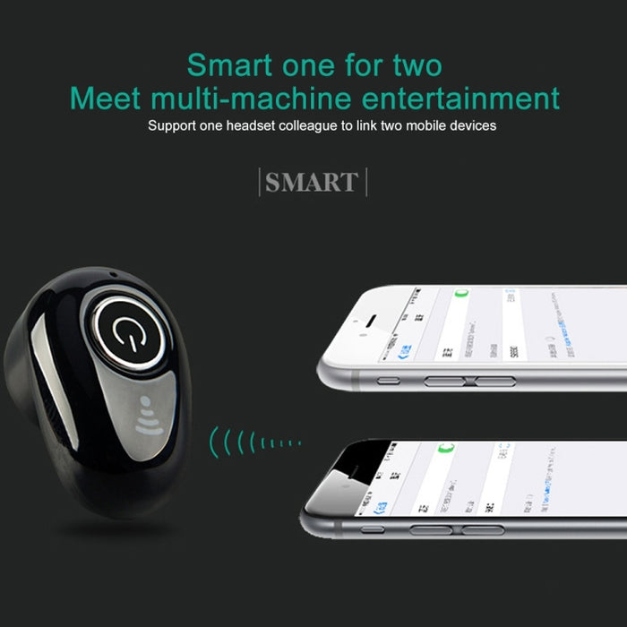 S650 Base de carga de segunda generación Mini auricular Bluetooth Auriculares inalámbricos Negocios Invisible Manos libres Auriculares intrauditivos con micrófono