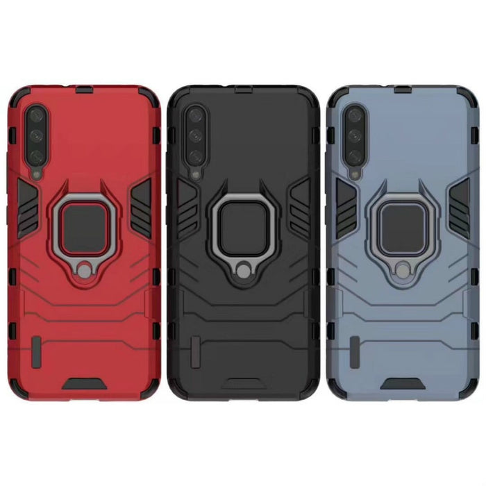 Funda protectora a prueba de golpes PC + TPU con soporte de anillo magnético para Xiaomi Mi CC9 / A3 Lite, For Xiaomi Mi CC9 / A3 Lite